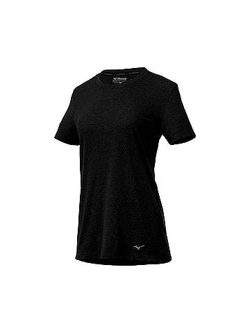 Mizuno Women's Inspire Tee in Pure Black (view 2)
