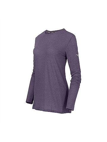 Mizuno Women's Infinity Long Sleeve Shirt in Navy (view 2)