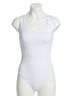Commando Solid White Do It All Denim Squareneck Bodysuit in White Size S - photo 1