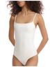 Commando Solid White Faux Leather Cami Bodysuit in White Size XL - photo 2