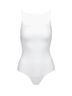 Commando Solid White Faux Leather Cami Bodysuit in White Size S - photo 4