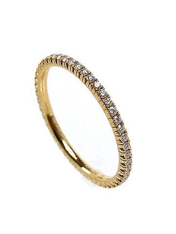 Cartier CARTIER Cartier 18K Yellow Gold Etincelle de Full Eternity Ring B4212049 Diamond 49 1.2g Women's (view 2)