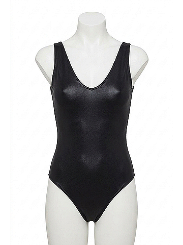 Commando Matte Metallic Deep-V Bodysuit in Oxide (view 1)