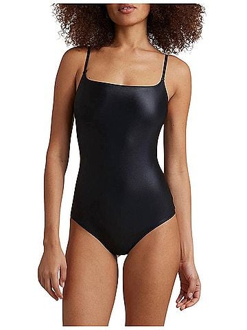 Commando Matte Metallic Cami Bodysuit in Oxide (view 2)