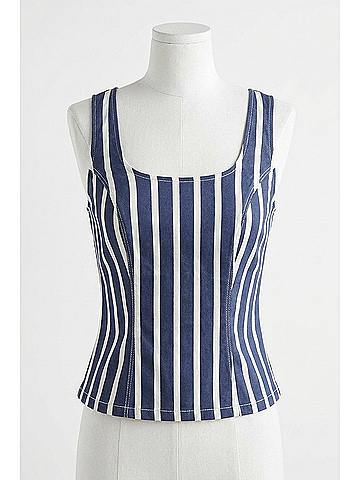 Fifteen Twenty Kali Top in Stripe (view 1)