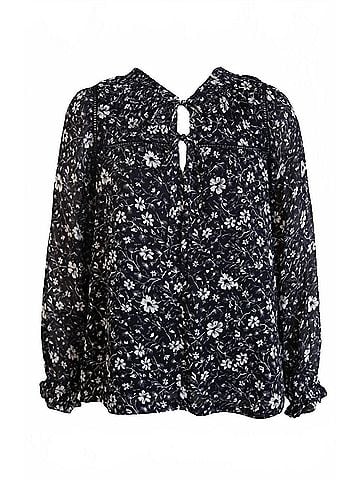 ABLE Annette Tie Blouse in Black/ White (view 1)