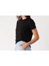 Monrow Solid Black Women's Basic Top in Black Size L - photo 4