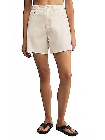 Z Supply Porter Denim Short in White (view 2)