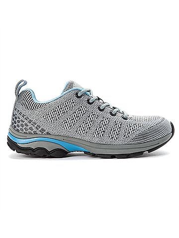 Propet Women's Petra Hiking Shoes in Light Grey/Light Blue (view 1)