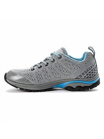 Propet Women's Petra Hiking Shoes in Light Grey/Light Blue (view 2)
