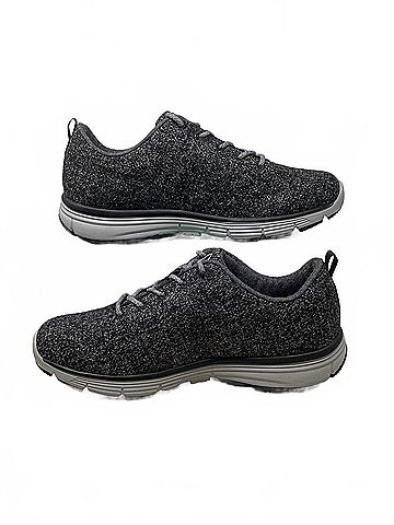 Apex Women's Fitlite Fleece Comfort Walking Shoes in Charcoal (view 2)