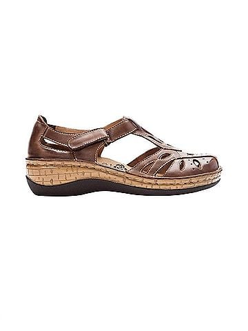 Propet Women's Jenna Fisherman Sandal in Brown (view 1)