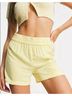 JDY Yellow White Shorts Size 6 - photo 3