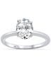 Starlette Solid Silver Toned Women's Celeste Engagement Ring in Silver Size 9 - photo 1