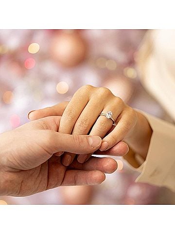 Starlette Women's Celeste Engagement Ring in Silver (view 2)