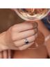 Starlette Solid Silver Toned Women's Charlotte Stackable Ring in Silver Size 12 - photo 5