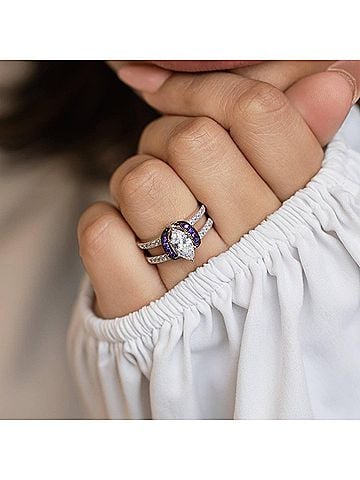 Starlette Women's Coraline Ring in Silver (view 2)