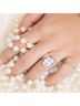 Starlette Solid Silver Toned Women's Elizabeth Ring in Silver Size 8 - photo 3
