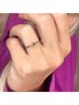 Starlette Solid Green Women's Emerald Round Stackable Ring in Green Size 5 - photo 2