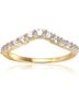 Starlette Solid Gold Toned Women's Gloria Stackable Ring in Gold Size 9 - photo 1
