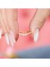 Starlette Solid Gold Toned Women's Gloria Stackable Ring in Gold Size 5 - photo 3