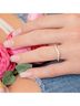 Starlette Solid Silver Toned Women's Gloria Stackable Ring in Silver Size 7 - photo 2