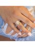 Starlette Solid Gold Toned Women's Gloria Stackable Ring in Gold Size 9 - photo 5