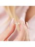 Starlette Solid Silver Toned Women's Gloria Stackable Ring in Silver Size 4 - photo 3