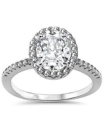 Starlette Women's Guinevere Engagement Ring in Silver (view 1)