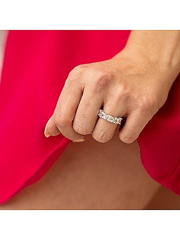 Starlette Women's Lauren Channel Ring in Silver (view 2)