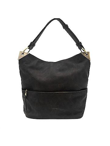 Joy Susan Women's Darcy Pocket Bucket Bag in Black (view 1)