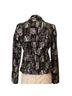 maxmara Graphic Black White Blazer Size 4 - photo 2