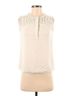Tory Burch 100% Silk 100% Polyester Ivory Sleeveless Blouse Size 8 - photo 1