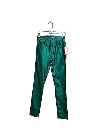 Mother High Waisted Rail Skimp Faux Leather Pants (view 1)
