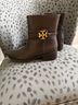 Tory Burch 100% Leather Brown Ankle Boots Size 10 - photo 3