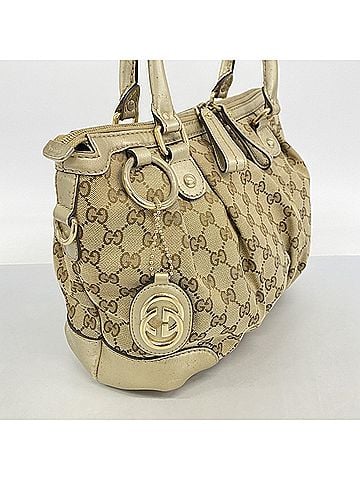Gucci Gucci GG Canvas Sukey Tote Bag 247902 Brown Champagne Women's (view 2)