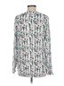 Hinge 100% Rayon Floral Multi Color Long Sleeve Blouse Size M - photo 2