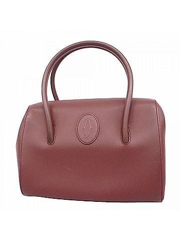 Cartier Cartier Must Leather Handbag, Bordeaux, Women's, P2895226 (view 1)