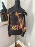 ALLSAINTS 100% Viscose 100% Cotton Floral Black Multi Color Long Sleeve Blouse Size 2 - photo 5