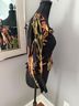 ALLSAINTS 100% Viscose 100% Cotton Floral Black Multi Color Long Sleeve Blouse Size 2 - photo 9