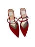 Dolce Vita 100% Leather Solid Red Mule/Clog Size 6 1/2 - photo 1