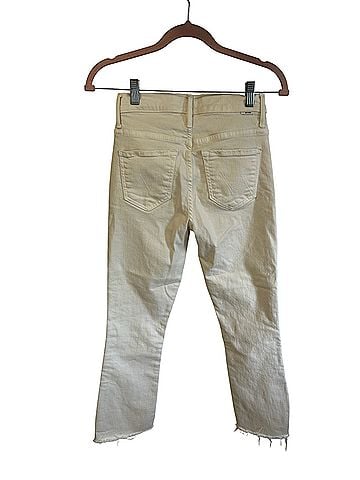 Mother Insider Crop Step Fray Cream Puffs  Jeans (view 2)