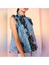 Ulla Johnson Floral Blue Short Sleeve Blouse Size 2 - photo 4
