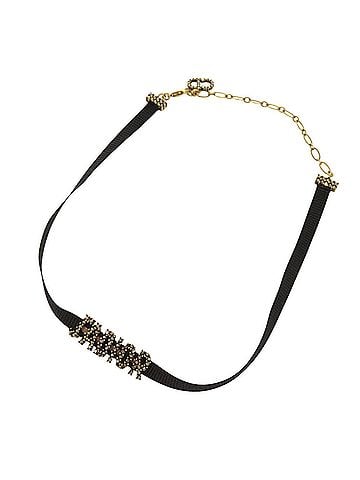 Christian Dior Christian Dior J'ADIOR Velour Stone Black Choker 0561 (view 1)