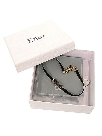 Christian Dior Christian Dior J'ADIOR Velour Stone Black Choker 0561 (view 2)
