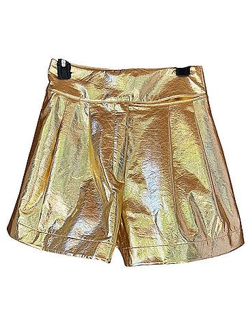 Emily McCarthy Relaxed Short Faux Leather Shorts (view 1)