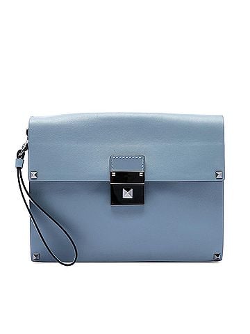 Valentino Leather Rockstud Wristlet Clutch (view 1)