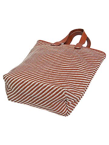 Hermès Hermes Ahmedabad Diego PM Women's Leather,Polyester Tote Bag Red Brown,White (view 2)