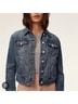Talula 100% Cotton Blue Denim Jacket Size L - photo 13