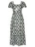 HVN 100% Polyester Argyle Black Silver Green Casual Dress Size 0 - photo 1